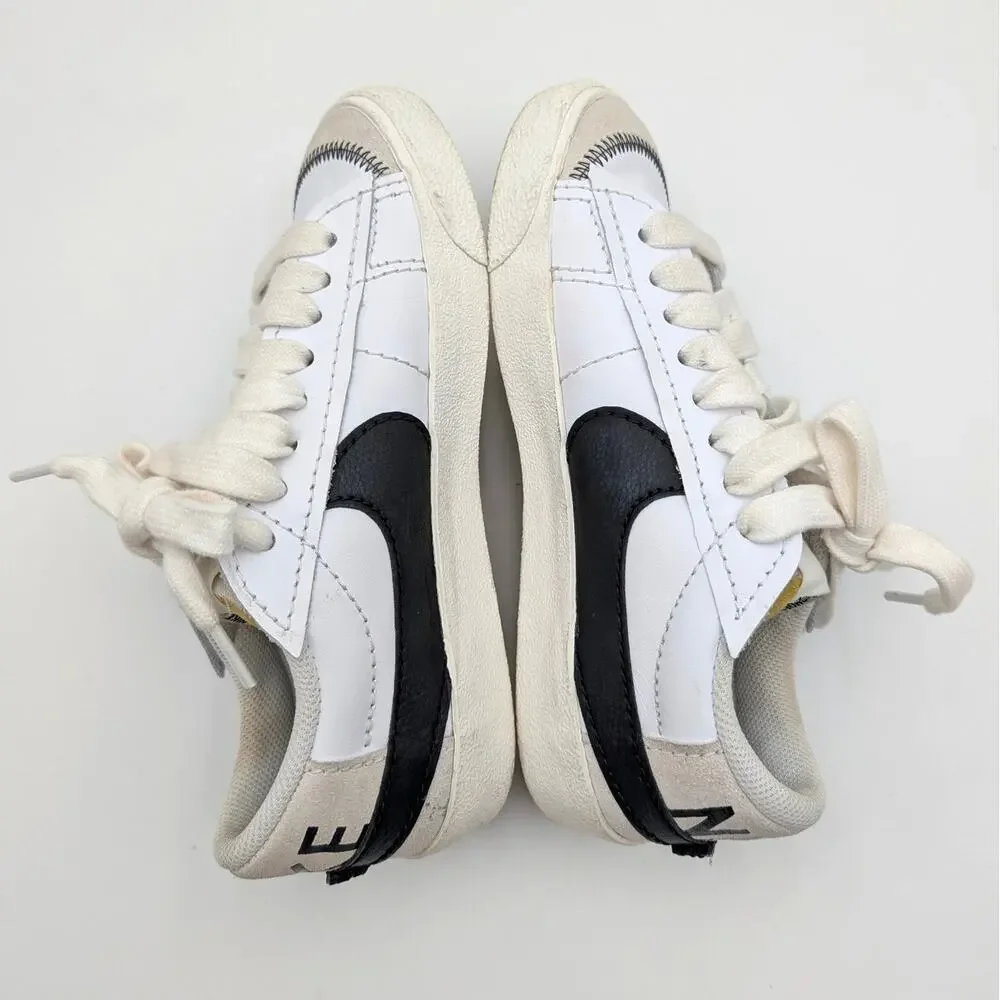Nike Blazer Low '77 Jumbo Sneakers Shoes Women's White/Black Size US7 EU38
